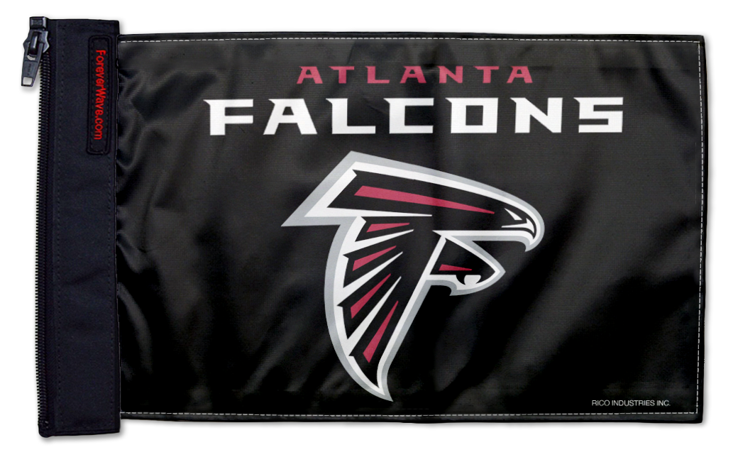 Atlanta Falcons 11"x17" Forever Wave Flag for Jeep Wrangler TJ 1996-2006