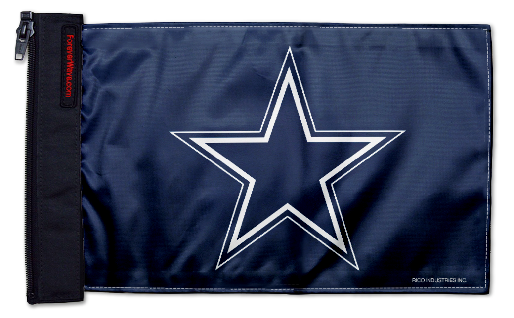 Dallas Cowboys Blue 11"x17" Forever Wave Flag for Jeep Wrangler LJ 2003-2006