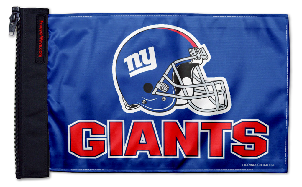 New York Giants 11"x17" Forever Wave Flag for Jeep Wrangler YJ 1986-1995