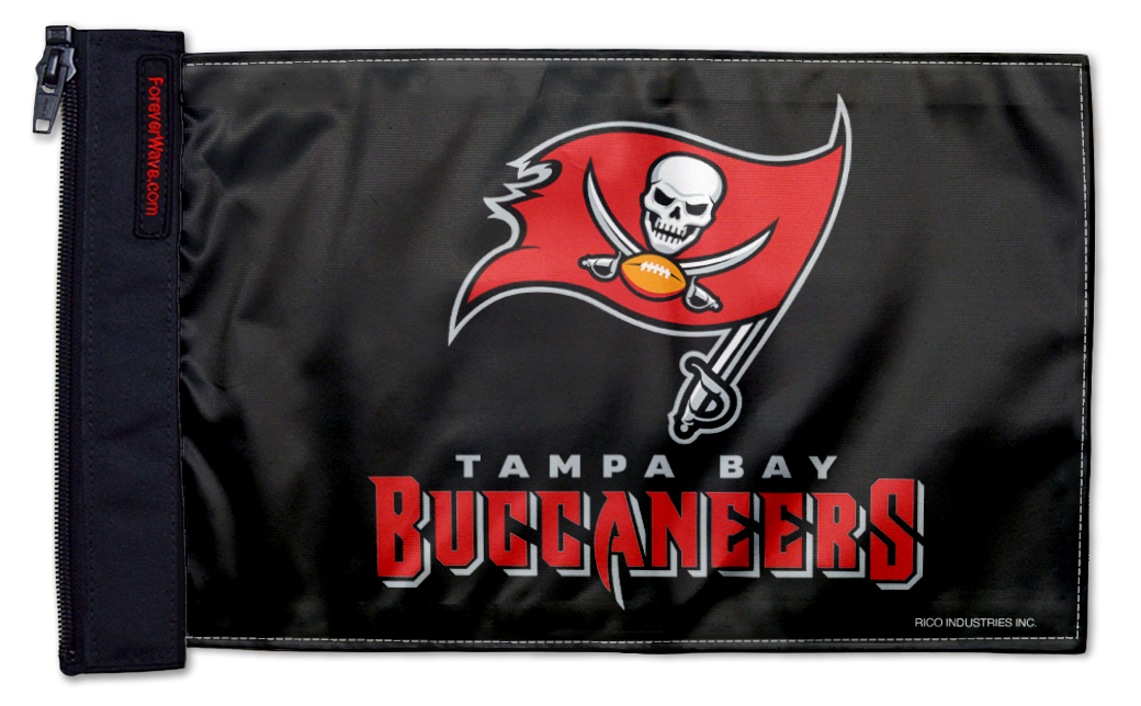 Tampa Bay Bucs 11"x17" Forever Wave Flag for Jeep Wrangler LJ 2003-2006