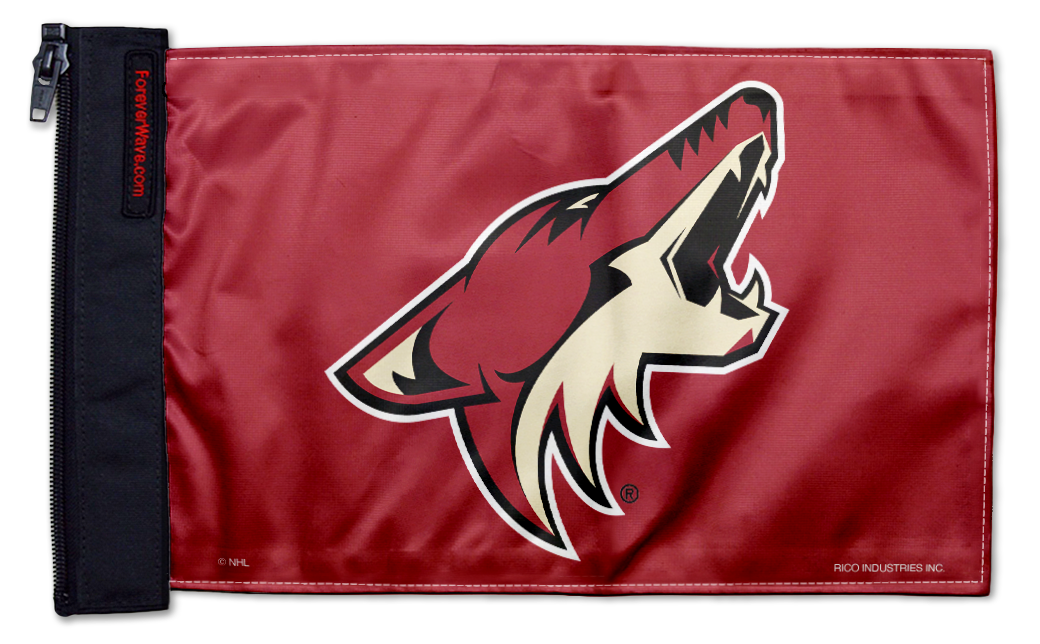 Arizona Coyotes 11"x17" Forever Wave Flag for Jeep Wrangler LJ 2003-2006