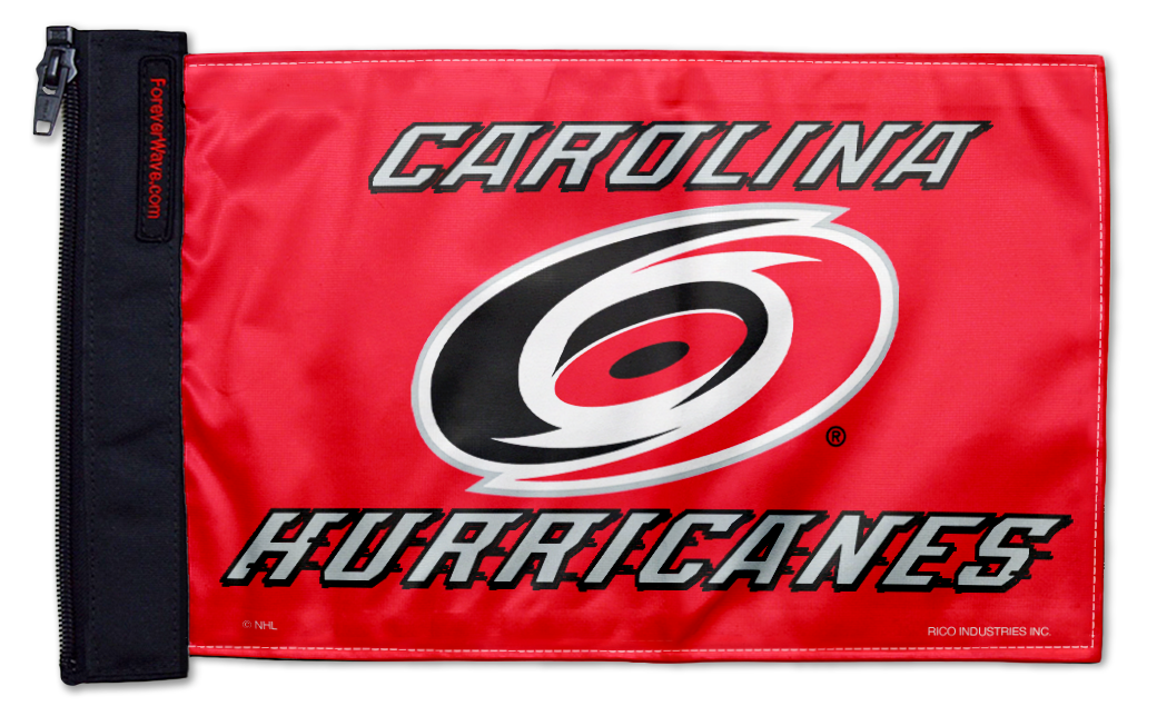 Carolina Hurricanes 11"x17" Forever Wave Flag for Golf Carts