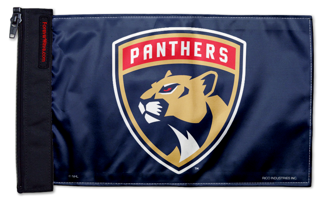 Florida Panthers 11"x17" Forever Wave Flag for Golf Carts