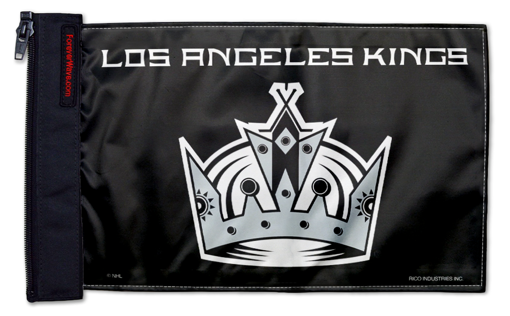 Los Angeles Kings 11"x17" Forever Wave Flag for Jeep Wrangler JK 2-Door 2007-2018