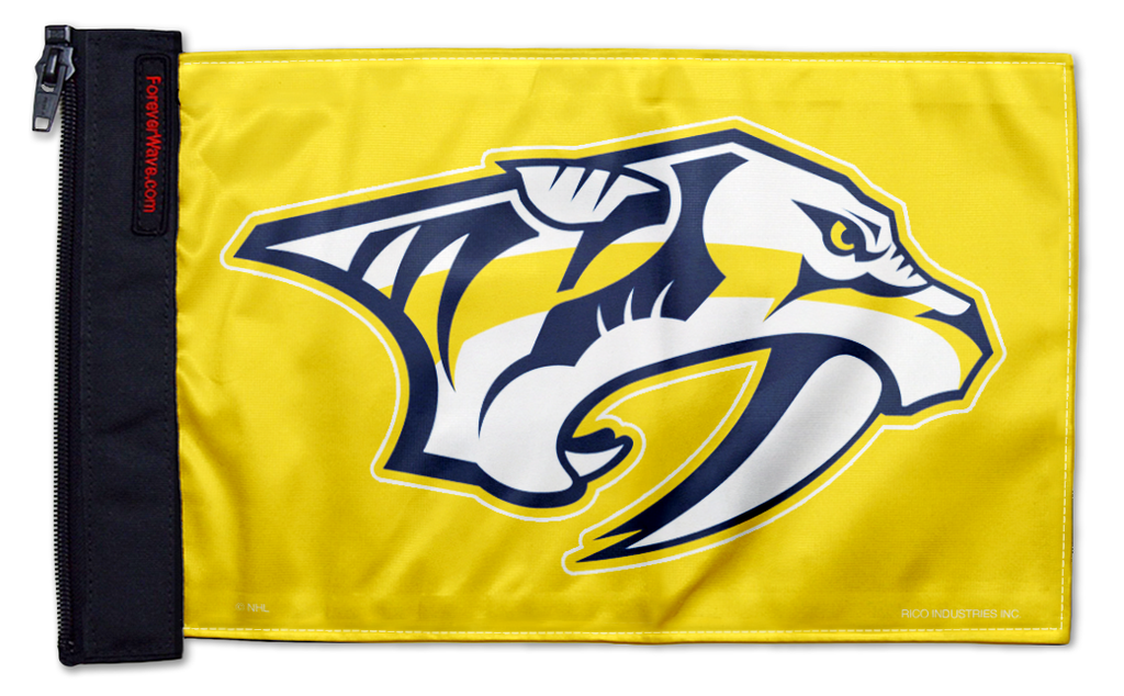 Nashville Predators 11"x17" Forever Wave Flag for Jeep Wrangler JK 2-Door 2007-2018