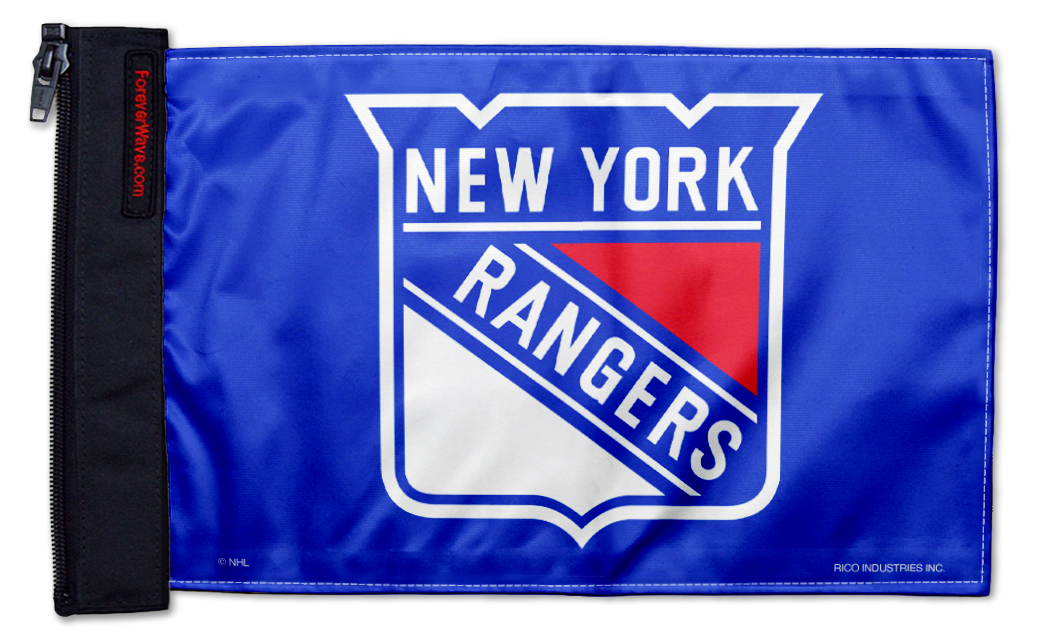 New York Rangers 11"x17" Forever Wave Flag for Golf Carts