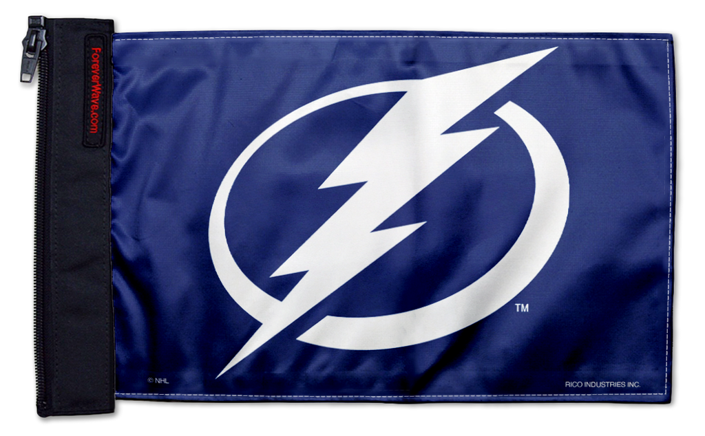 Tampa Bay Lightning 11"x17" Forever Wave Flag for Jeep Wrangler CJ-7 and CJ-8 1976-1986