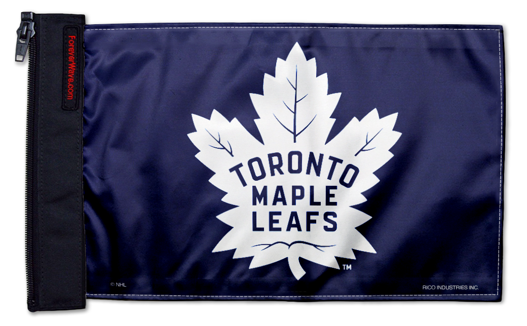 Toronto Maple Leafs 11"x17" Forever Wave Flag for Jeep Wrangler YJ 1986-1995