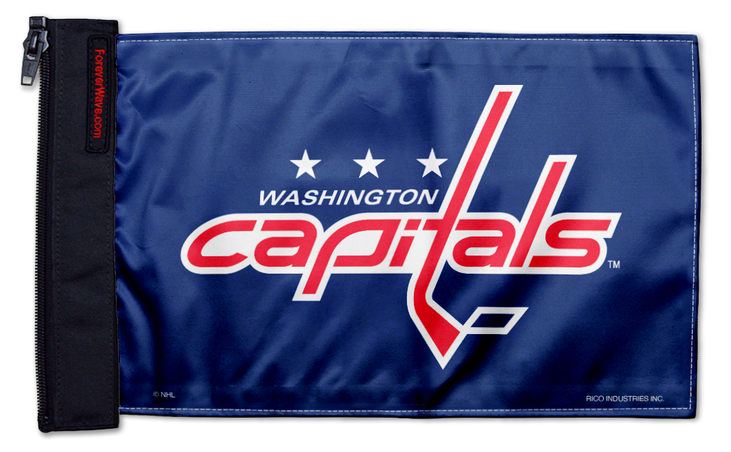 Washington Capitals 11"x17" Forever Wave Flag for Jeep Wrangler TJ 1996-2006