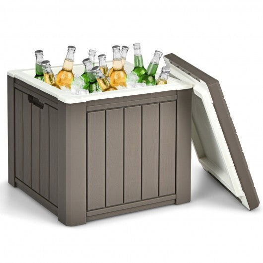10 4-in-1 Gallon Storage Cooler for Picnic and Outdoor Activities-Black