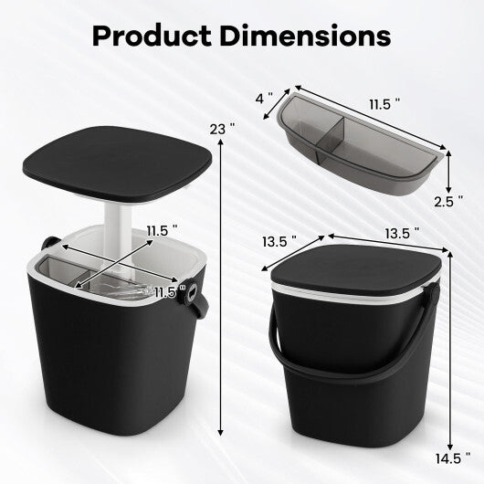 3-in-1 Portable Cooler Bar Table with Bottle Opener and Lift Top Lid for Camping Poolside-Blue