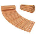 7 FT Wooden Garden Pathway with Anti-slip Surface for Gardens Patios-Natural