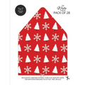 Christmas Pattern Envelope Liners Euro Flap 5x7 with Red & White Design: For Invitation Envelopes for Holidays, Birthdays, Weddings (28 Pack) - Paperback