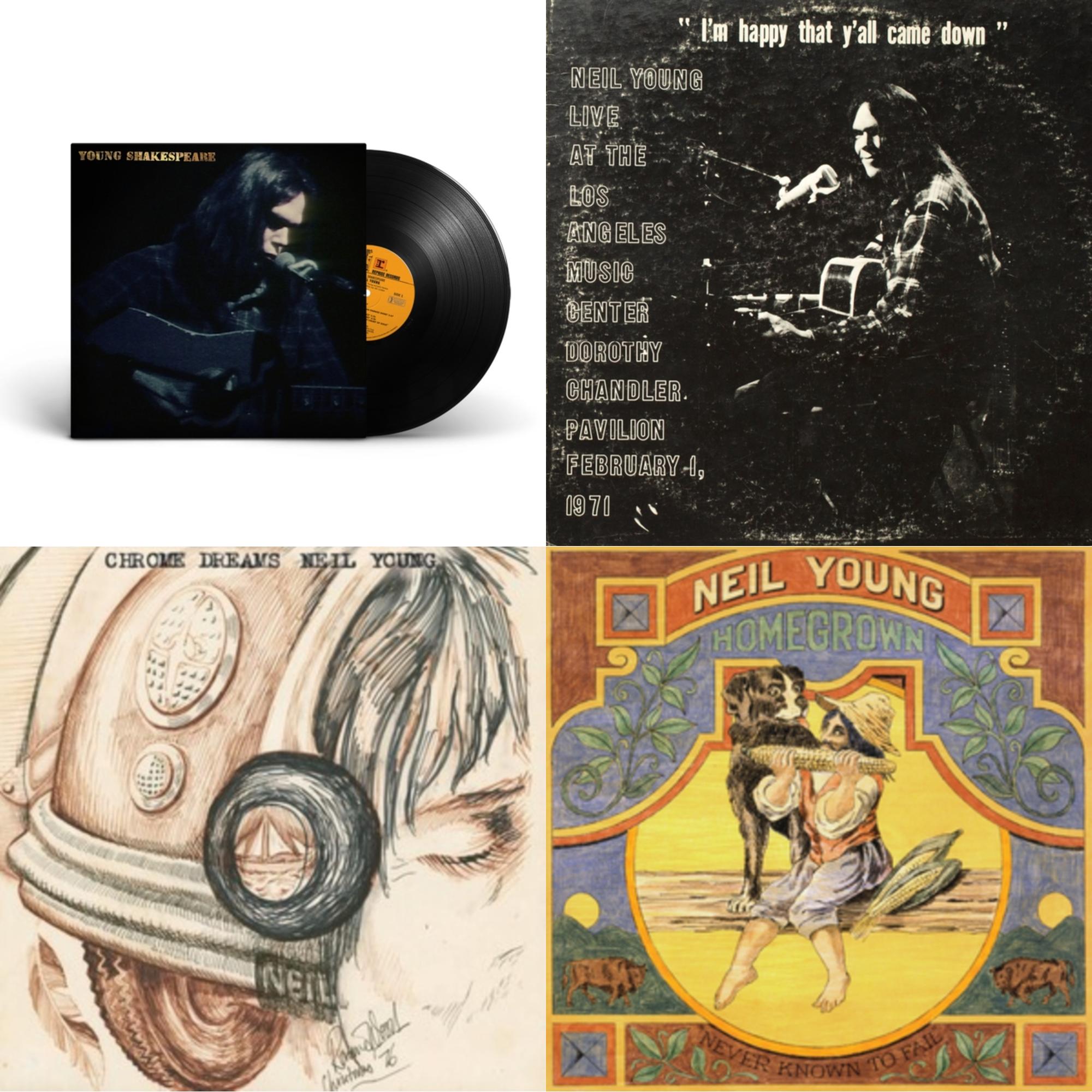 Chrome Dreams (2LP) & Dorothy Chandler Pavilion 1971 & Young Shakespeare & Homegrown
