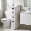 Narrow Storage Cabinet with Drawers and Removable Dividers