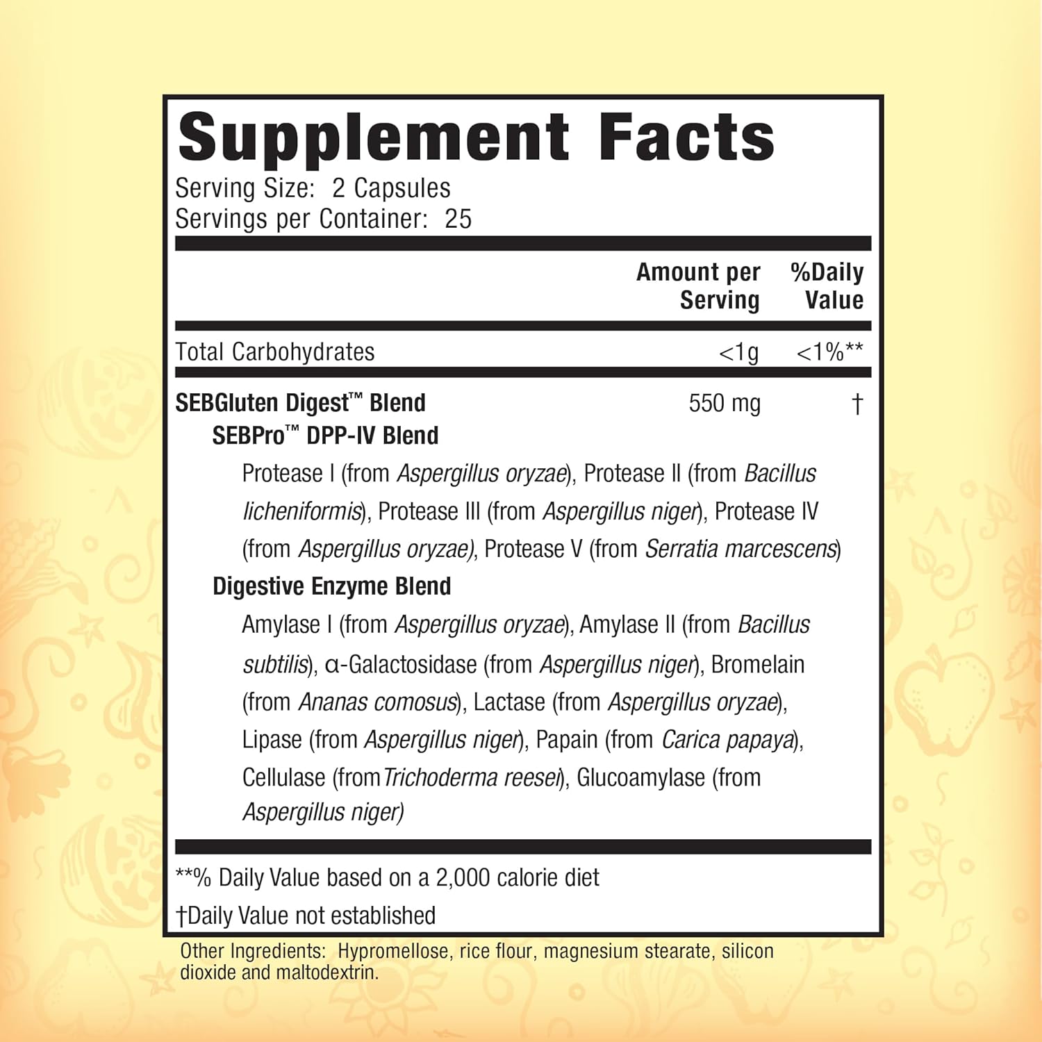 Nature's Secret Gluten and Dairy Digestive Aid, Digestive Enzyme Supplement, 50 Capsules