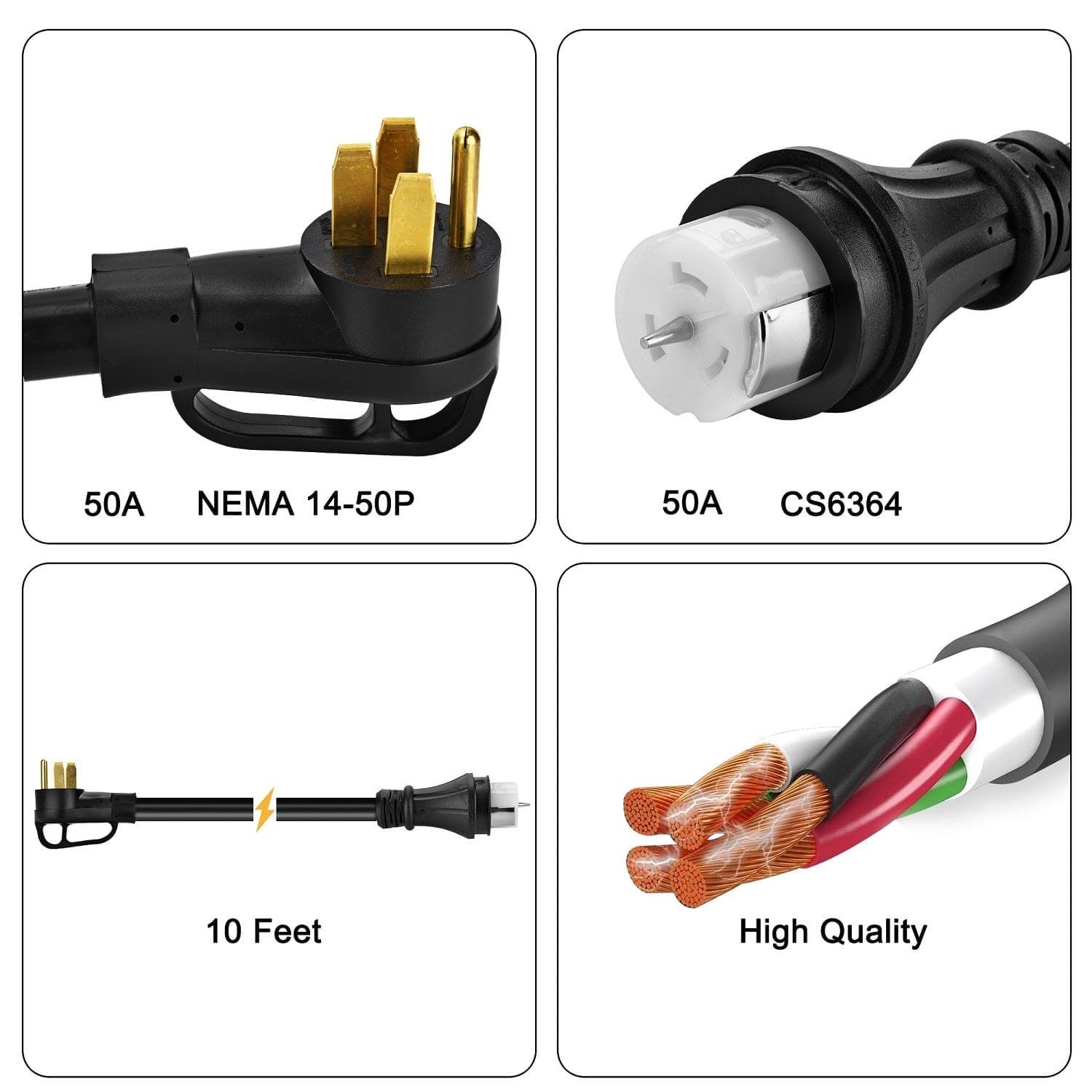 12-Circuit 120/240V 50A Non-Automatic Transfer Switch