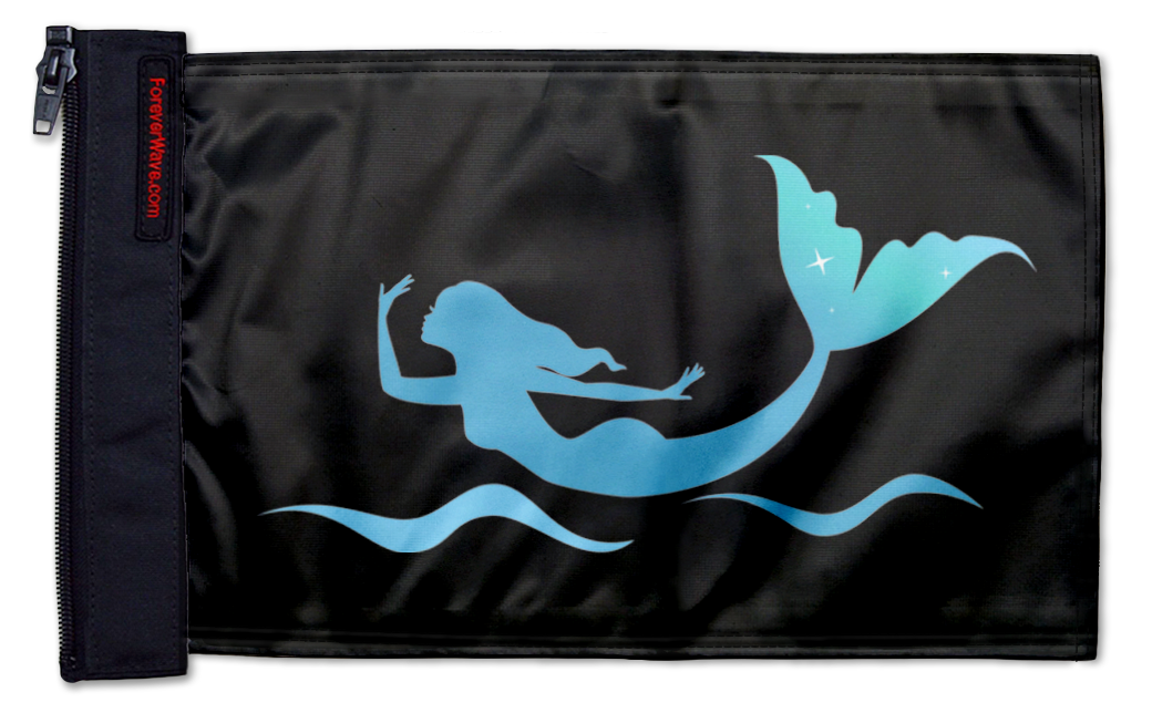 Mermaid 12"x18" Forever Wave Flag for Golf Carts