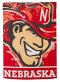 Nebraska Huskers Garden Flag 2 Sided Justin Patten
