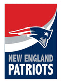 New England Patriots 2 Sided Burlap Garden Flag