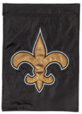New Orleans Saints Garden Flag 2 Sided Applique Logo