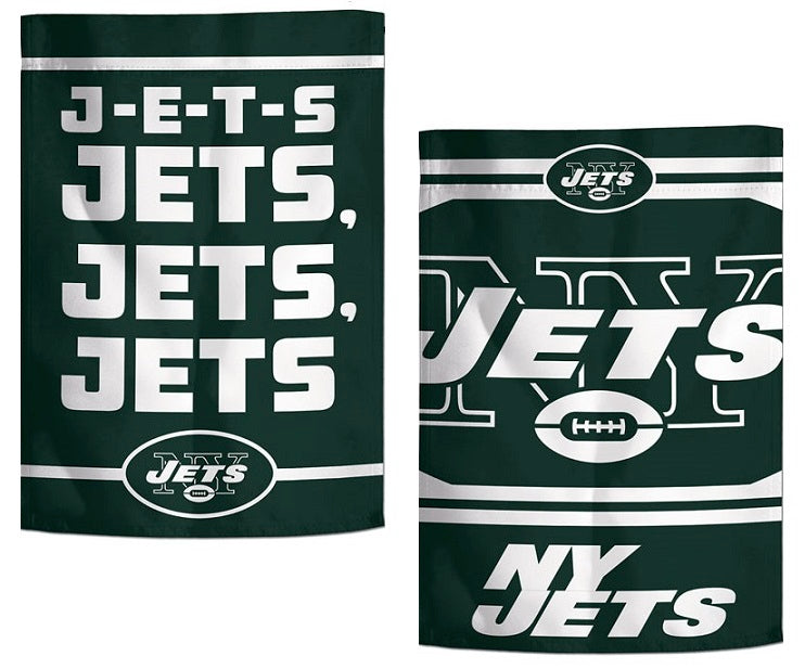 New York Jets Garden Flag 2 Sided J-E-T-S