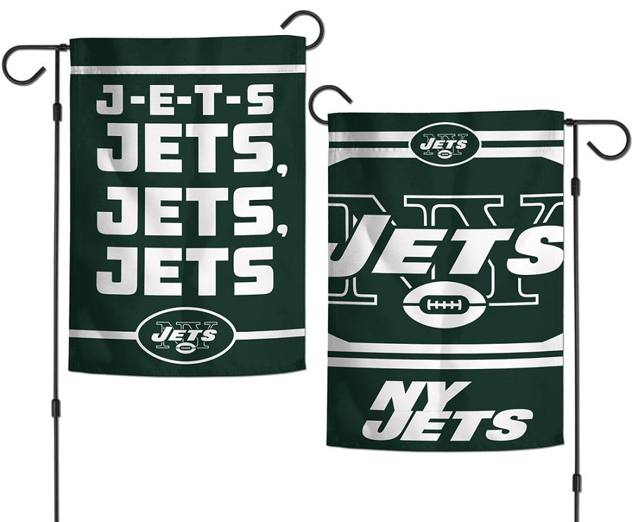 New York Jets Garden Flag 2 Sided J-E-T-S