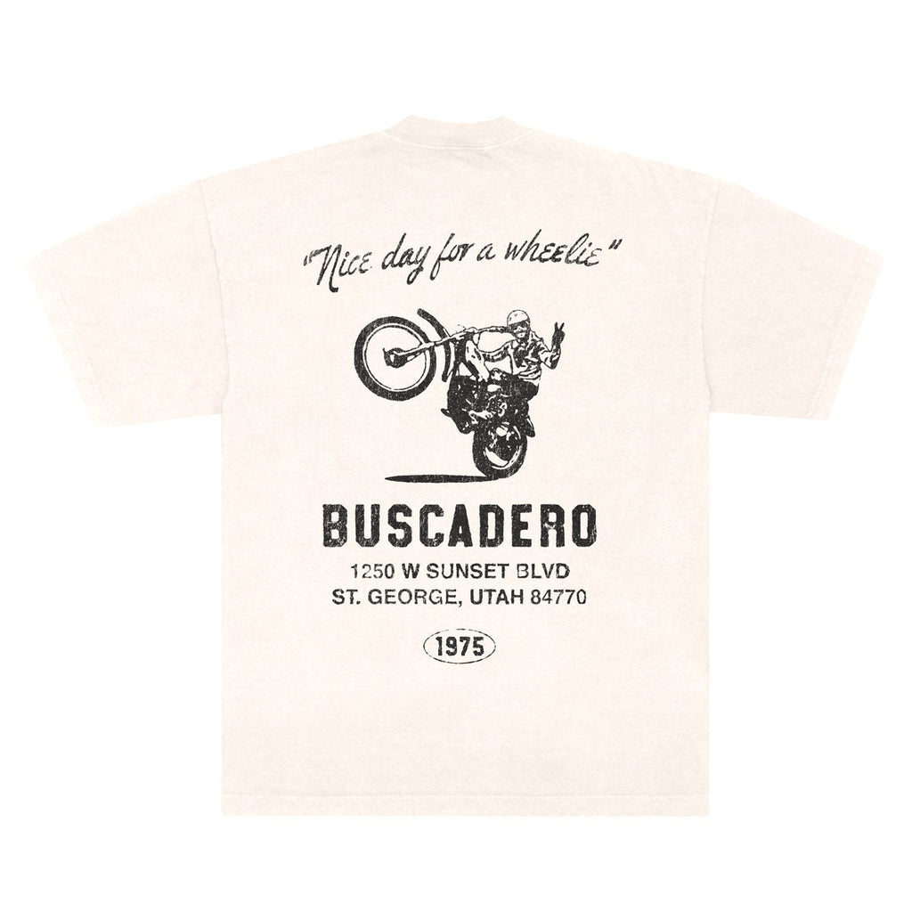 'Nice Day' Heavyweight Tee - Ivory