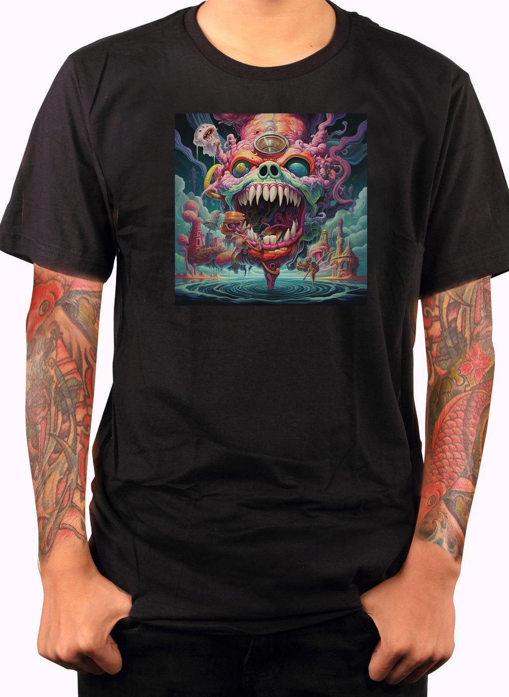 Nightmare Dragon Face T-Shirt