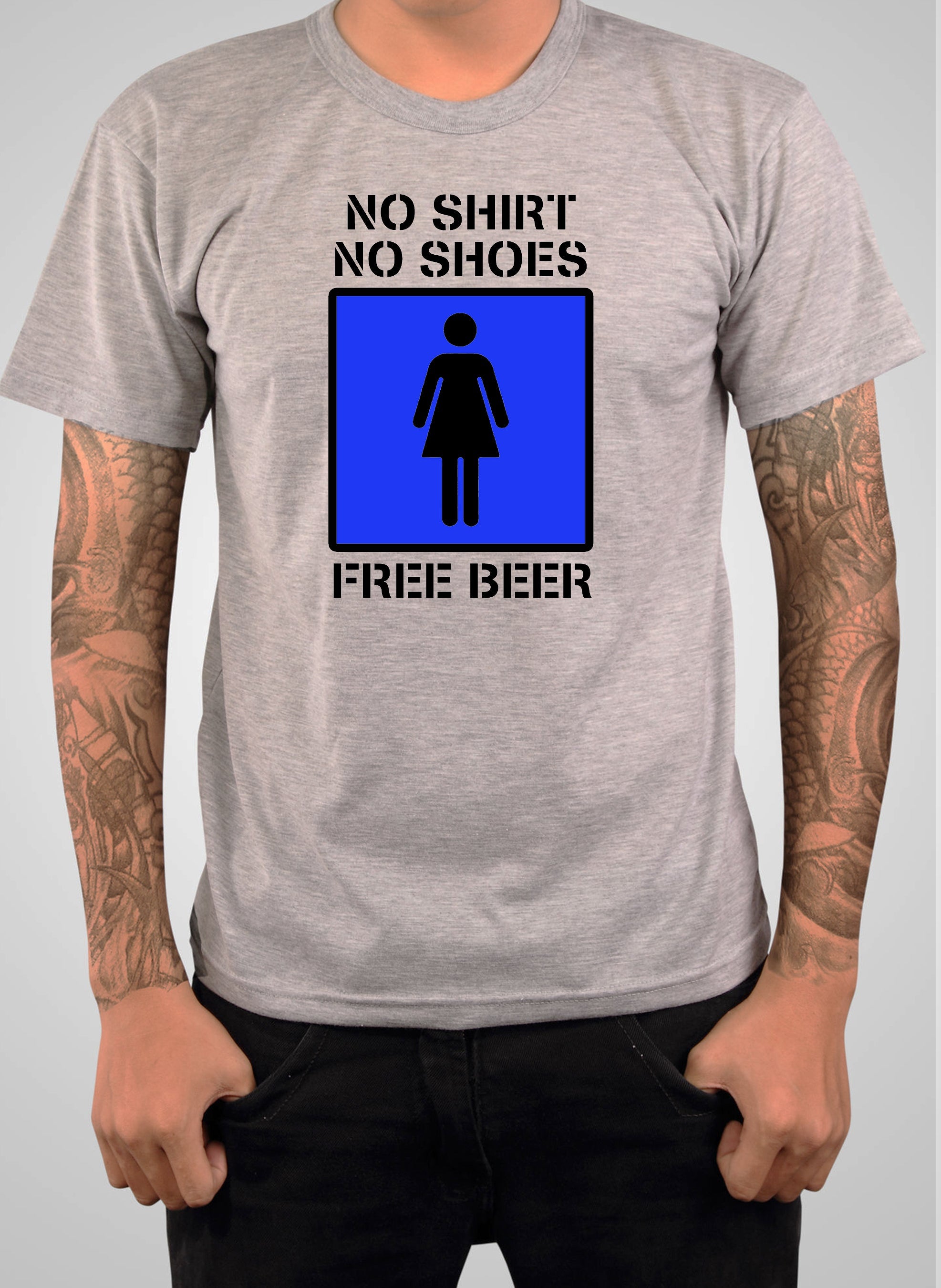No Shirt No Shoes Free Beer T-Shirt