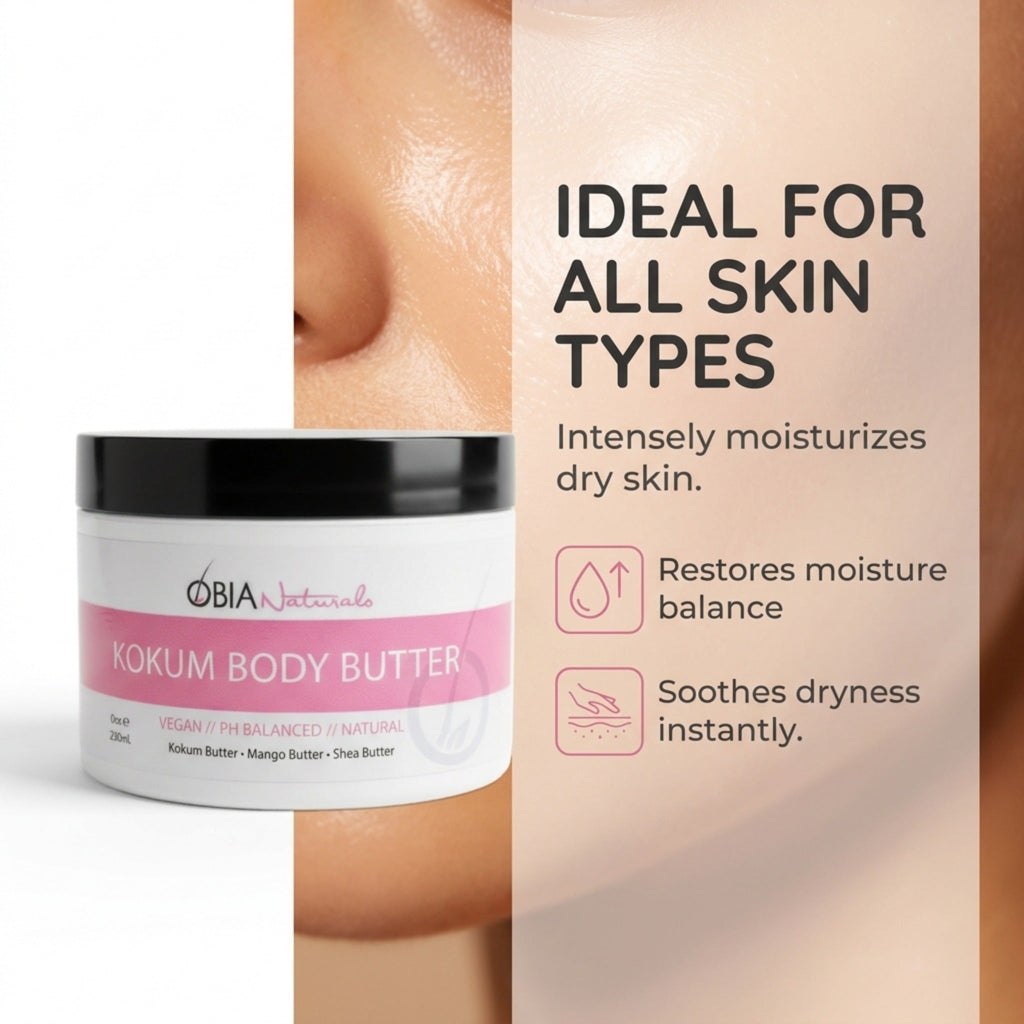 Kokum Body Butter — Whipped Body Butter for Women, Dry Skin