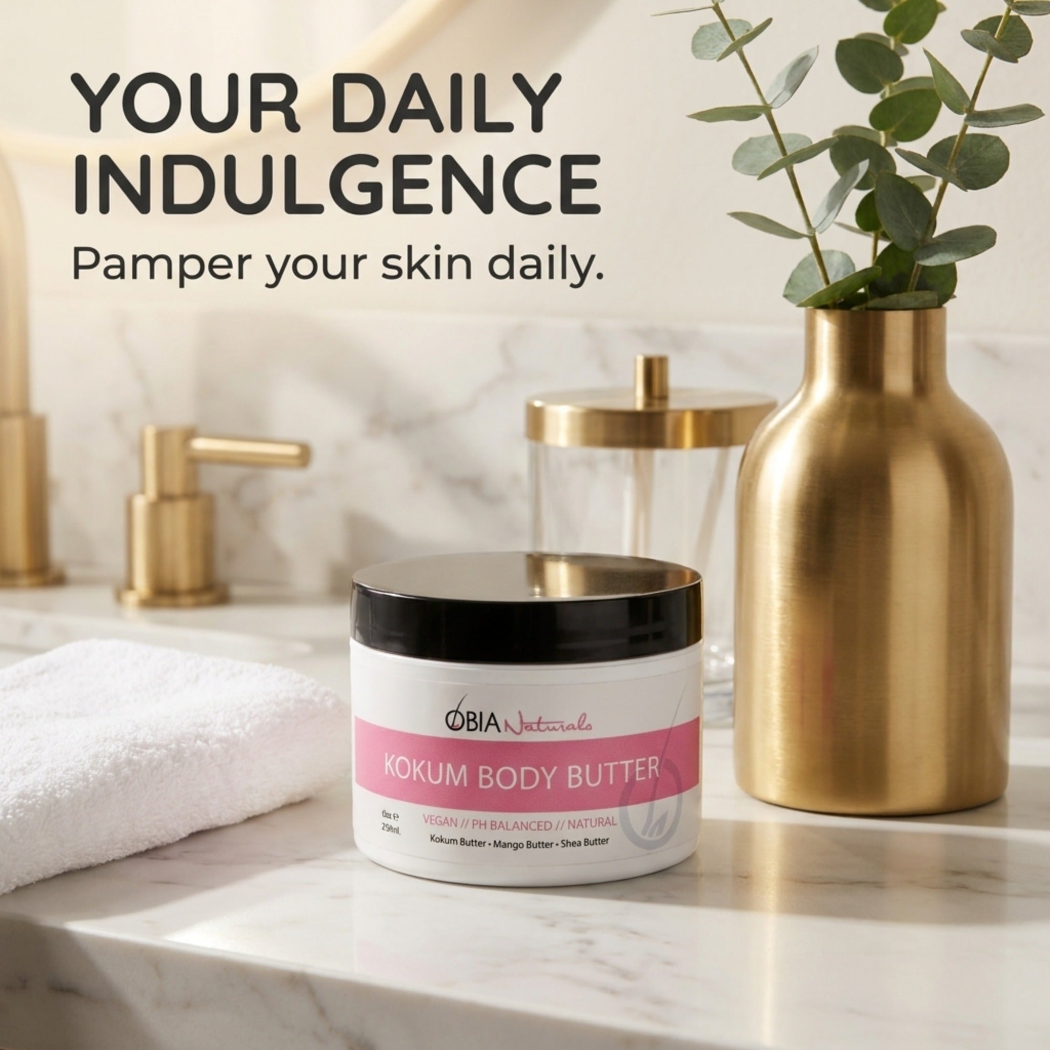 Kokum Body Butter — Whipped Body Butter for Women, Dry Skin