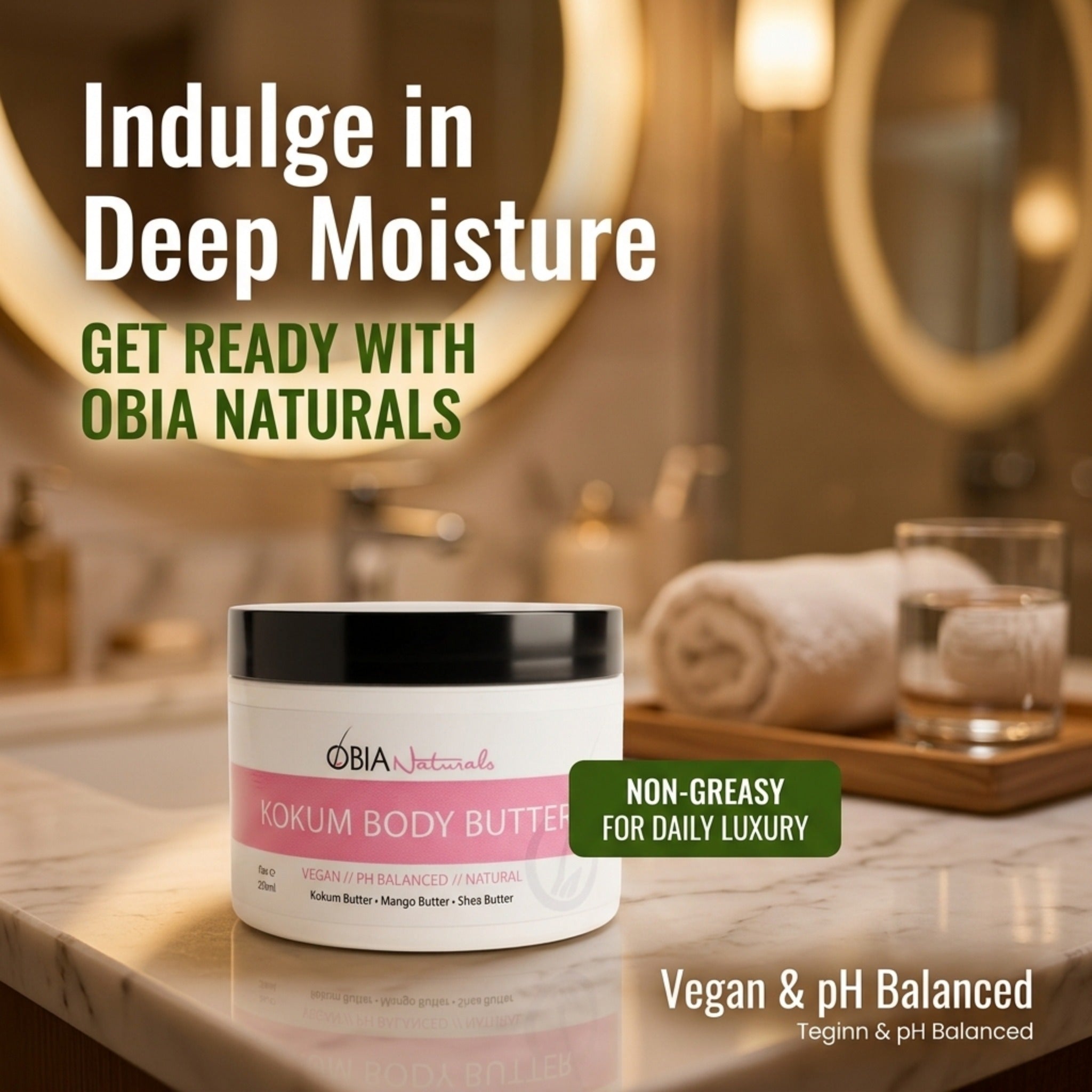 Kokum Body Butter — Whipped Body Butter for Women, Dry Skin