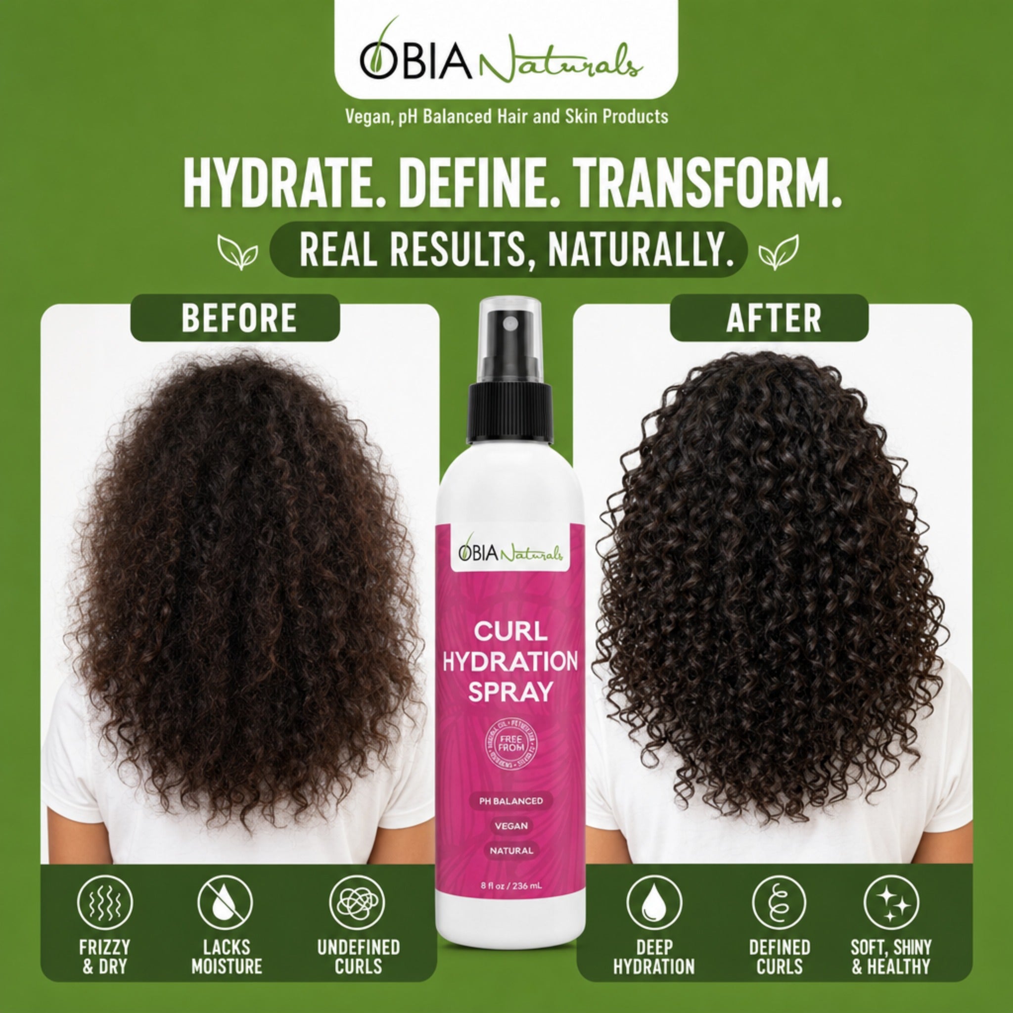 Curl Hydration Spray — Curl Refresher Spray for Curly Hair
