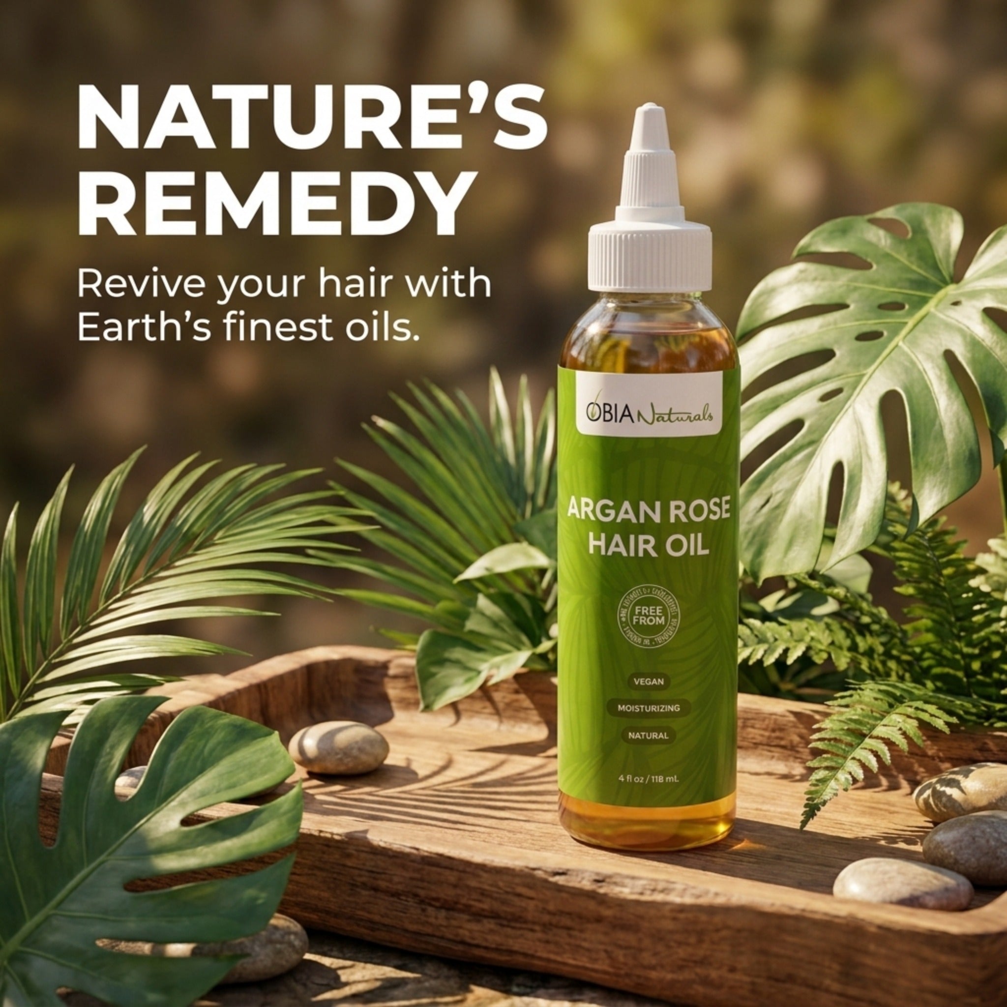 Argan Rose Hair Oil — Argan Hair Oil for Dry, Curly Hair