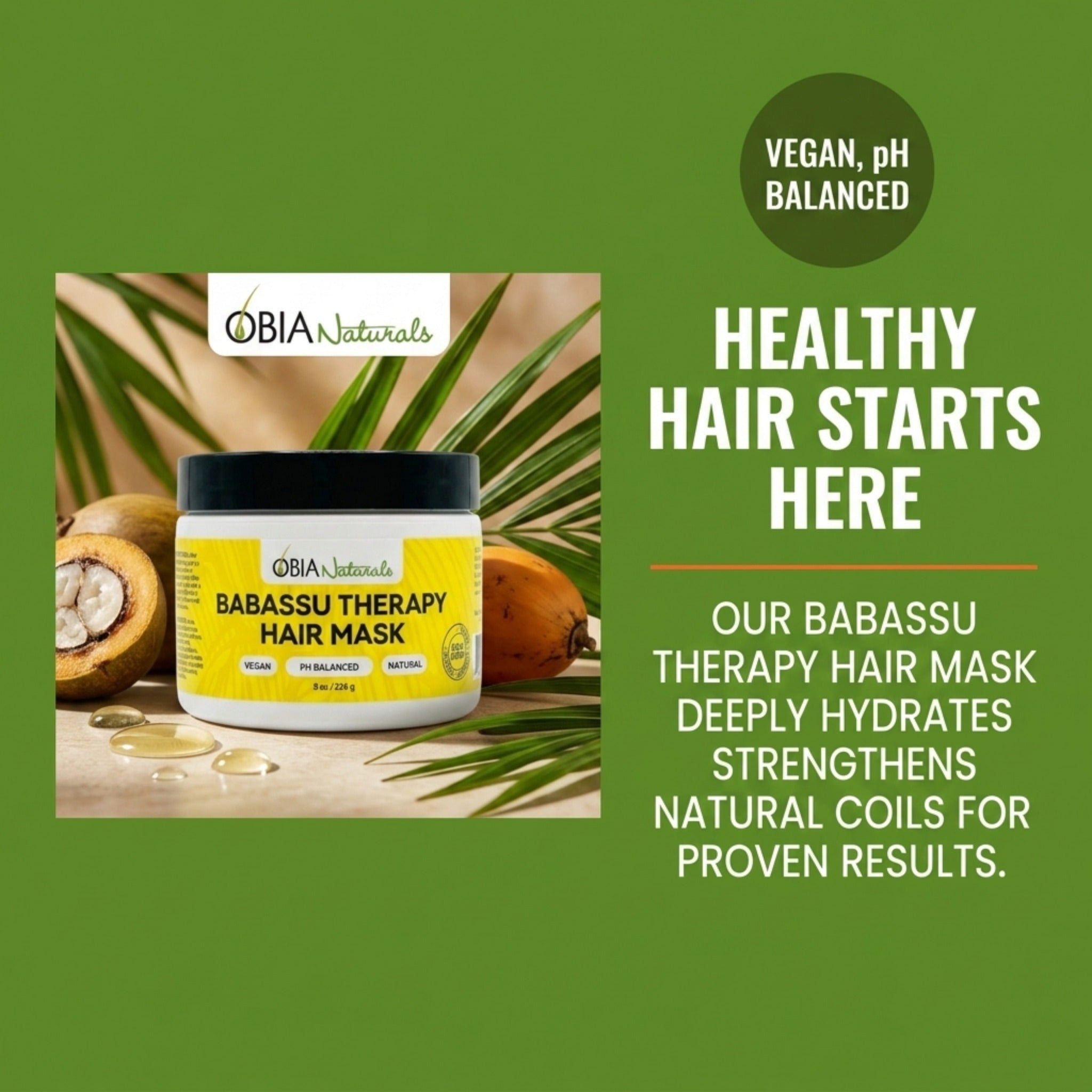 Babassu Hair Therapy Mask — Deep Conditioning Hair Mask for Curls