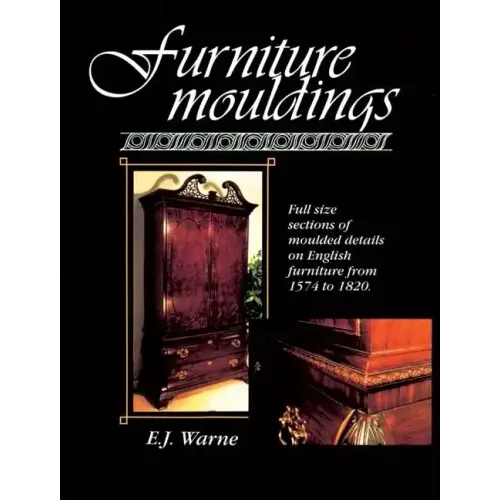 Furniture Mouldings: Full Size Sections of Moulded Details on English Furniture from 1574 to 1820 - Paperback