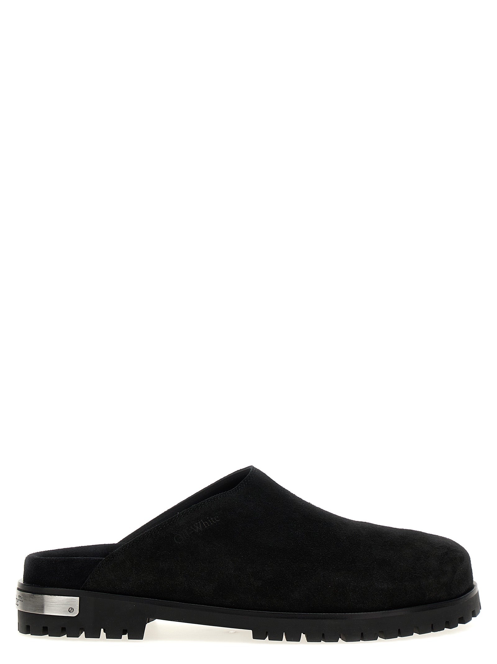 Off White 'Metal Logo' Clogs