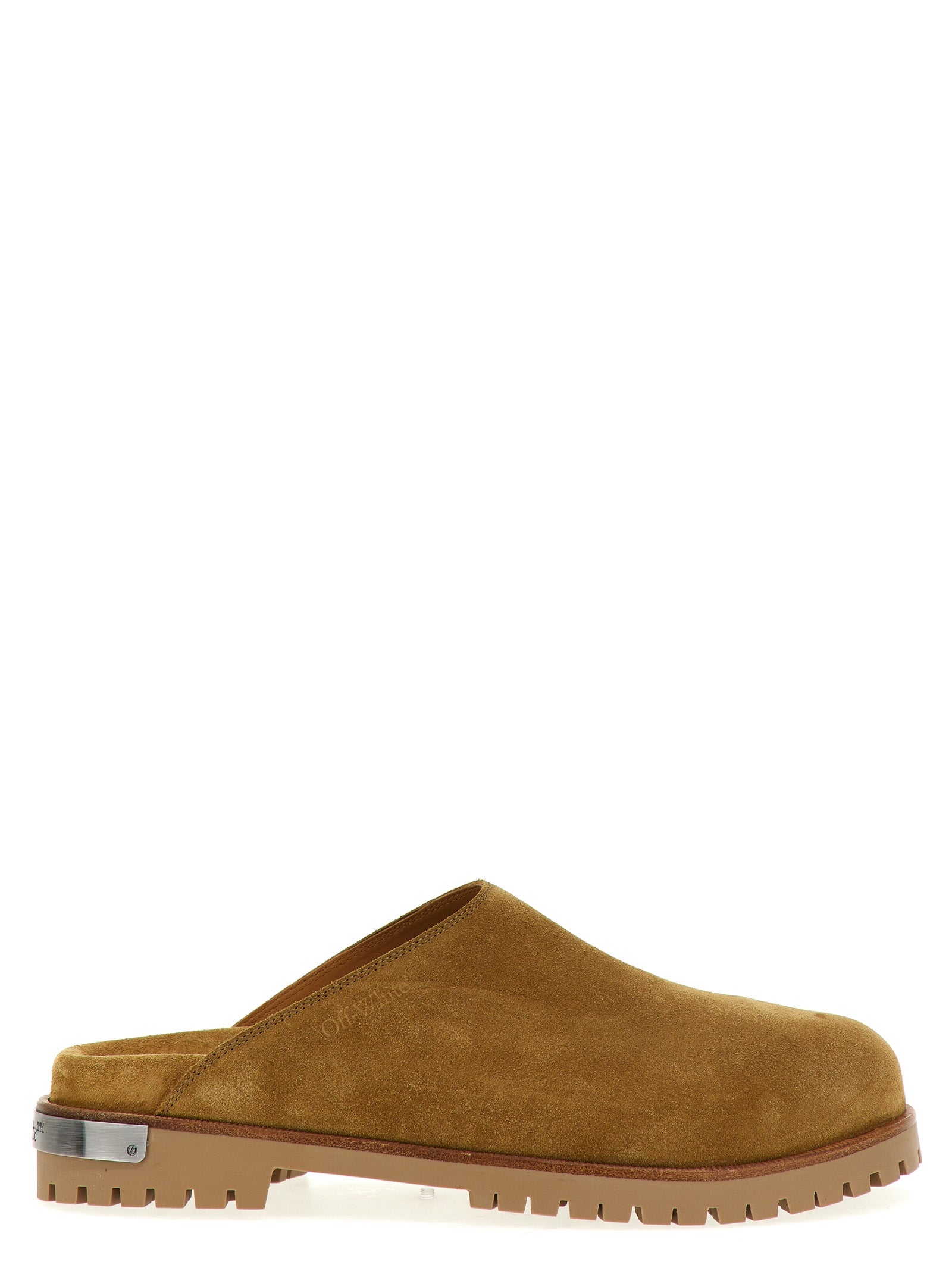 Off White 'Metal Logo' Clogs