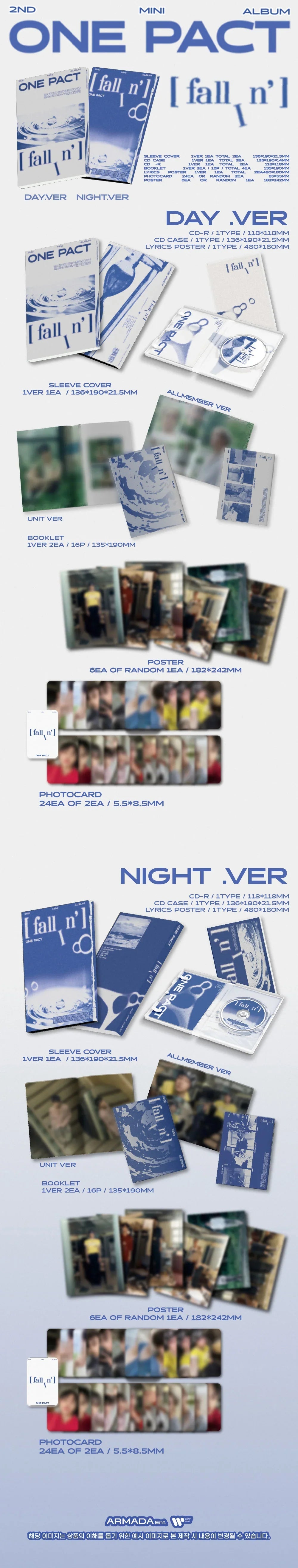 Onepact 2nd Mini Album - Fallin