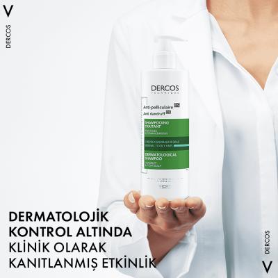 Vichy Dercos Anti-Dandruff Shampoo: Salicylic Acid & Octopirox Treatment for Oily Hair, Itchy Scalp Relief - Paraben Free, 13.2 fl oz