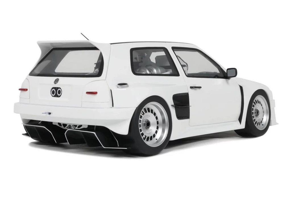 2024 Volkswagen Golf III by Khyzyl Saleem White Limited Edition to 2000 pieces Worldwide 1/18 Model Car by Otto Mobile