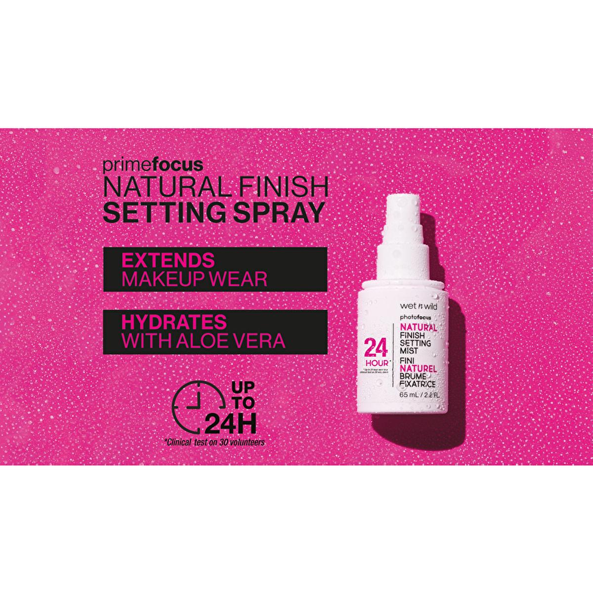 Wet n Wild Photo Focus Natural Finish Setting Mist - Long-Lasting Makeup Setting Spray for Natural Look