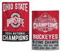 Ohio State 9-Time Champions 2-Sided Garden Flag