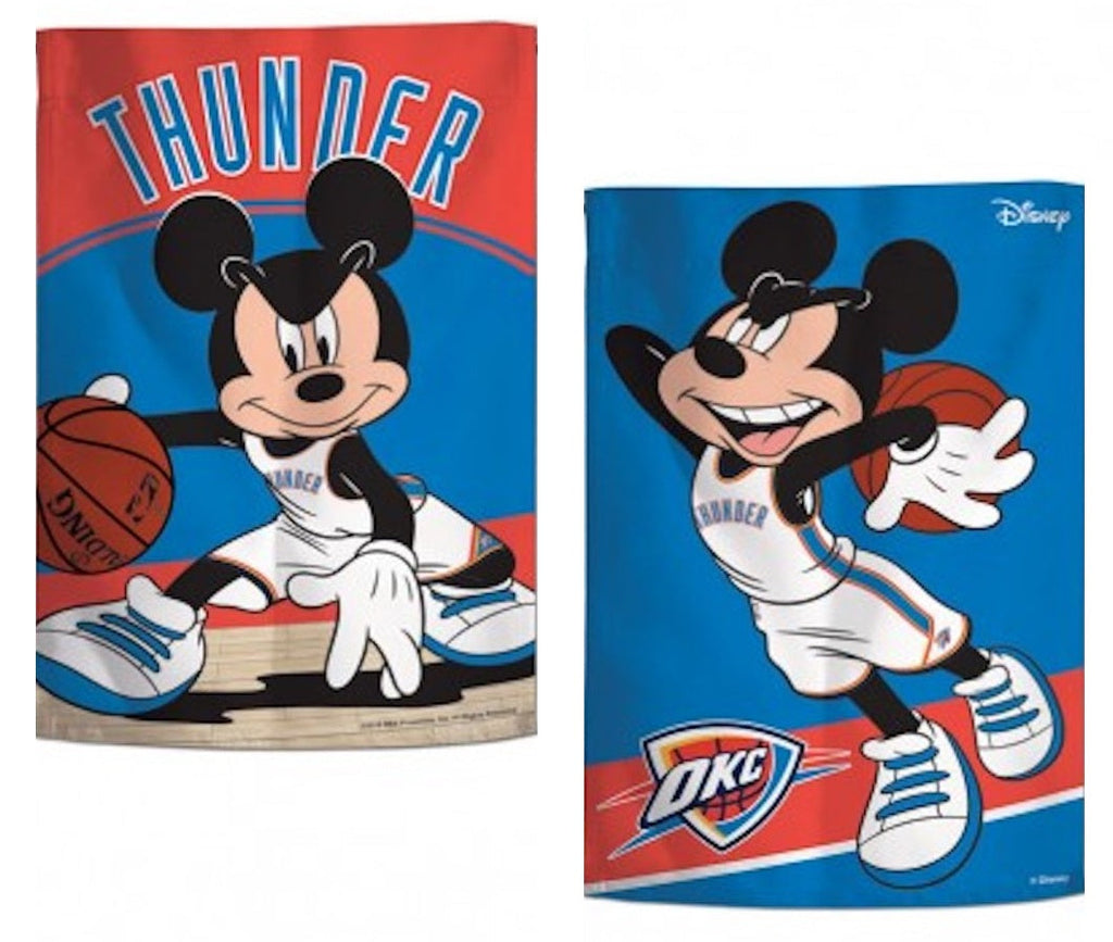 Oklahoma City Thunder 2 Sided Mickey Mouse Garden Flag