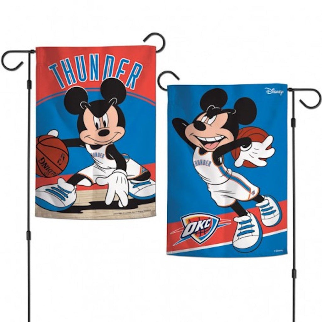 Oklahoma City Thunder 2 Sided Mickey Mouse Garden Flag