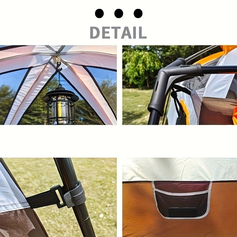 One Thickened Tent Suitable for Multiple People, a Spacious Canopy for Family Camping Outdoors