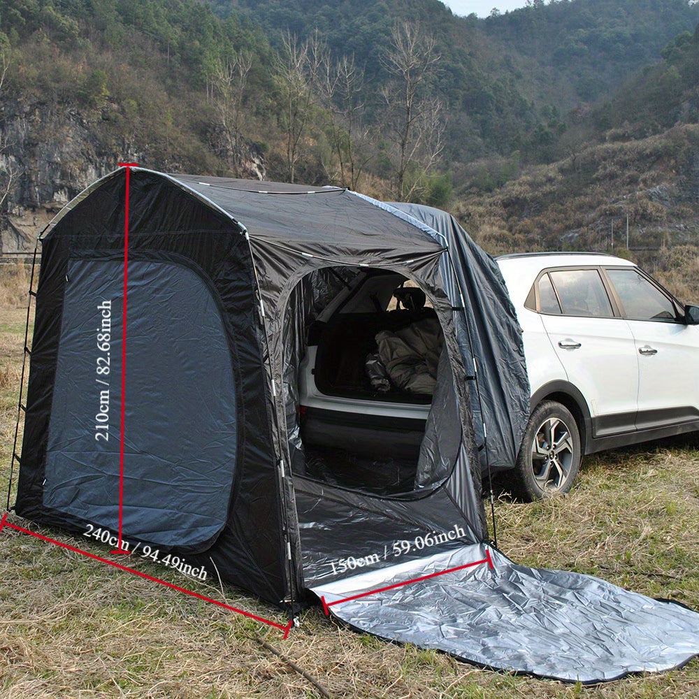 Outdoor Camping Tent for Car Rear, Perfect for Self-Driving Trips And Sun Protection While Camping in The Wild, Quick Setup Camping Tent
