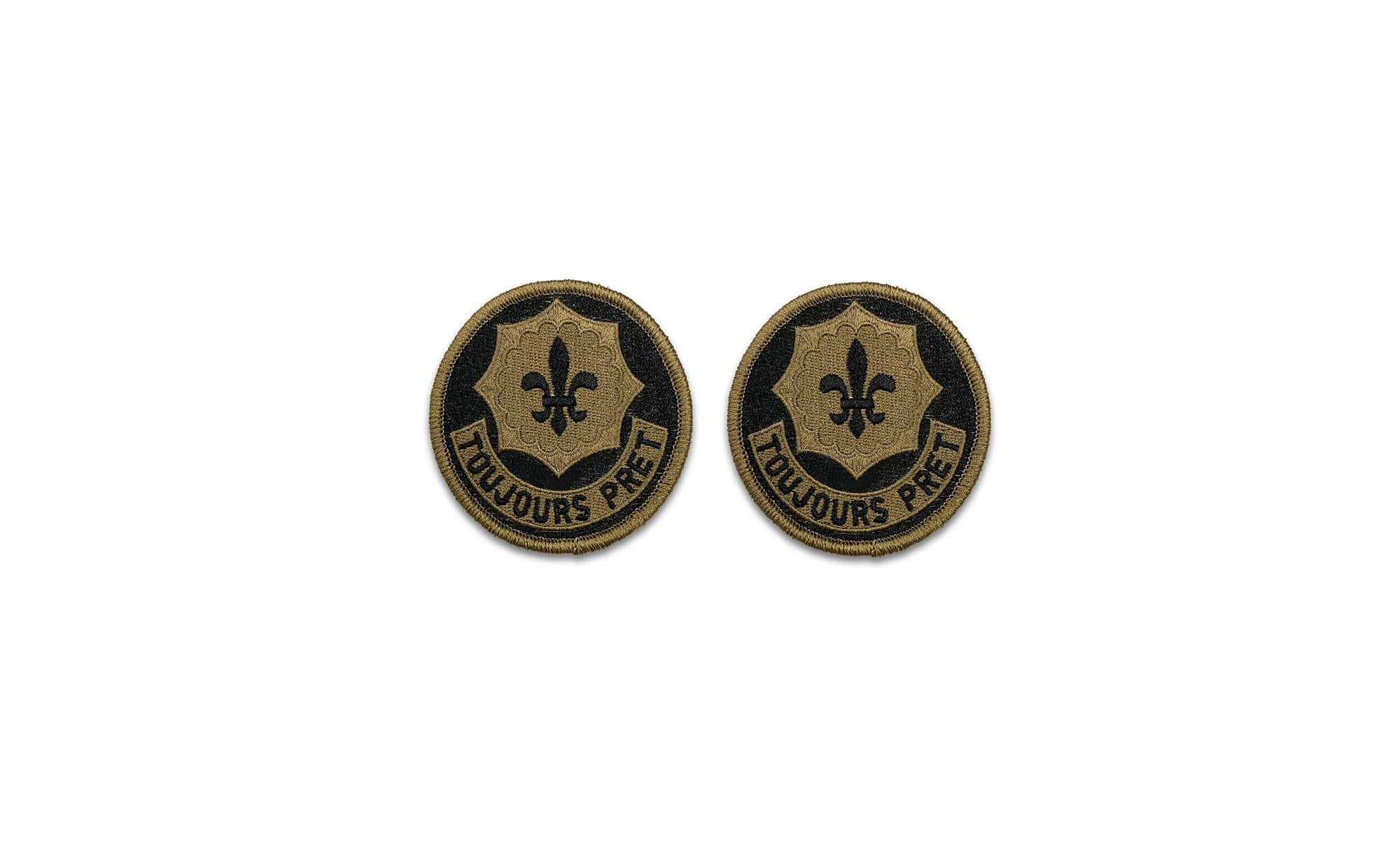 U.S. Army 2nd Armored Cavalry Regiment OCP Patch with Hook Fastener (pair)