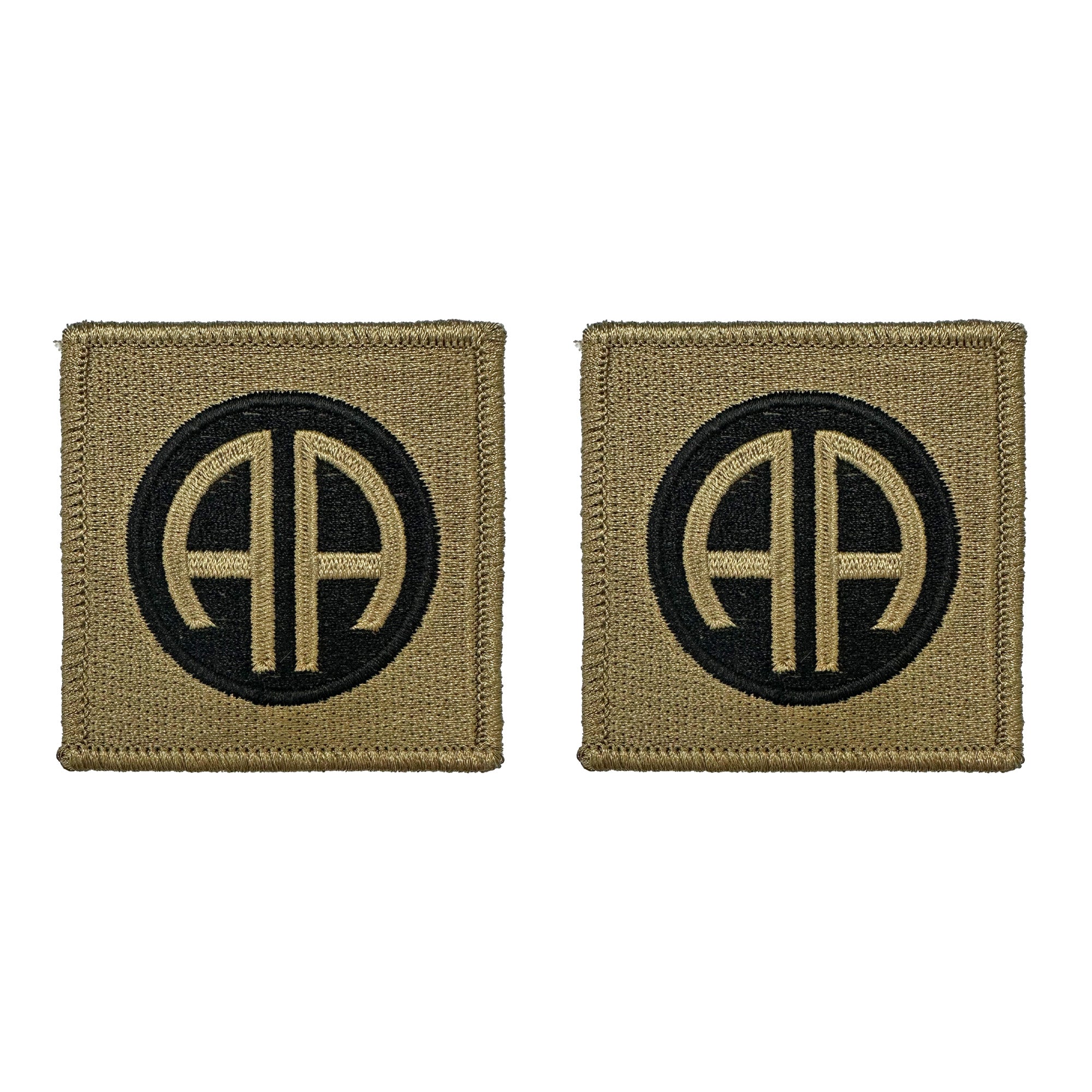 U.S. Army 82nd Airborne Division OCP Patch with Hook Fastener (pair)